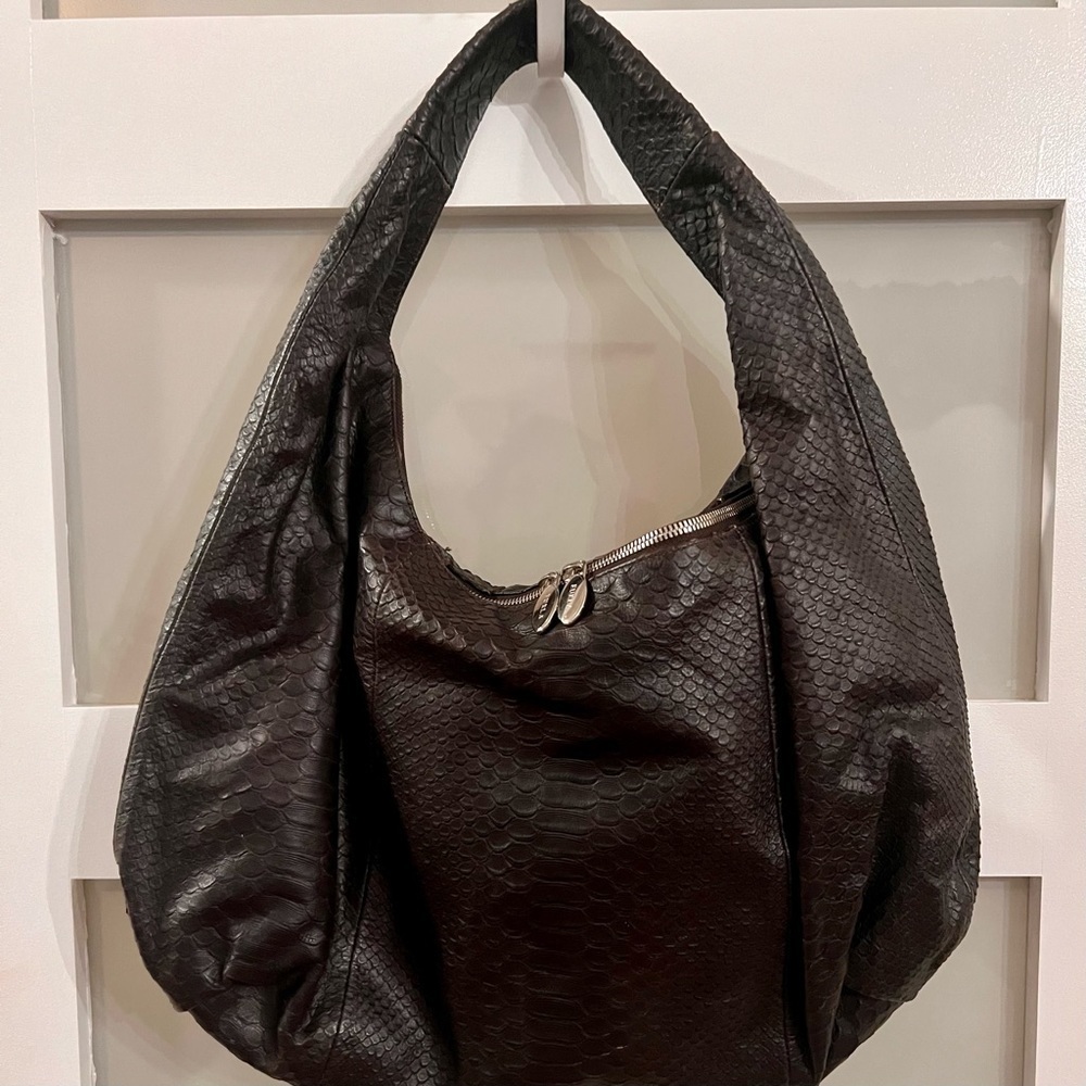 FURLA Elizabeth hobo snake embossed leather bag - Picture 3 of 13
